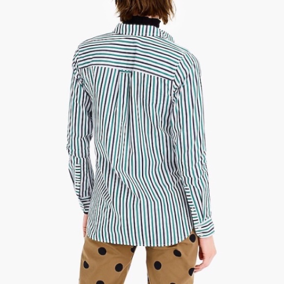 NWT J.Crew Stripe Button Up Classic Fit Boy Shirt - Picture 15 of 16